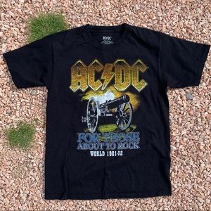Authentic ACDC World Tour Band T-Shirt 1981-82